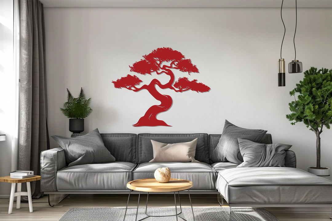 Zen Bonsai Tree – Tranquil Nature Metal Wall Art