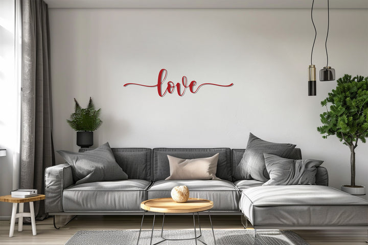 Romantic metal wall decoration for couples
