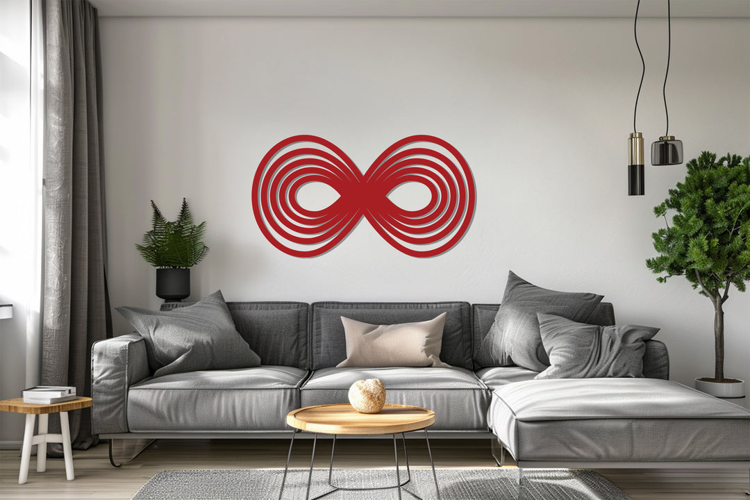 Infinity Loop Metal Wall Art – Modern Abstract Symbol