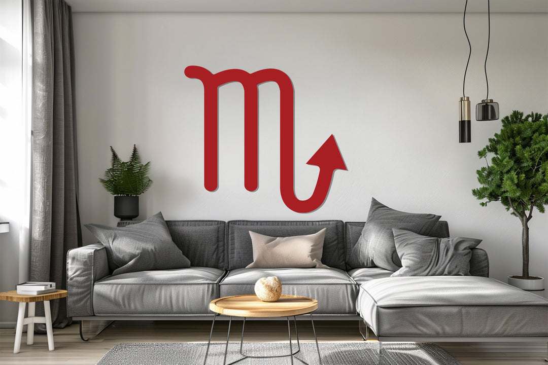 Scorpio Zodiac Symbol – Astrology Metal Wall Art