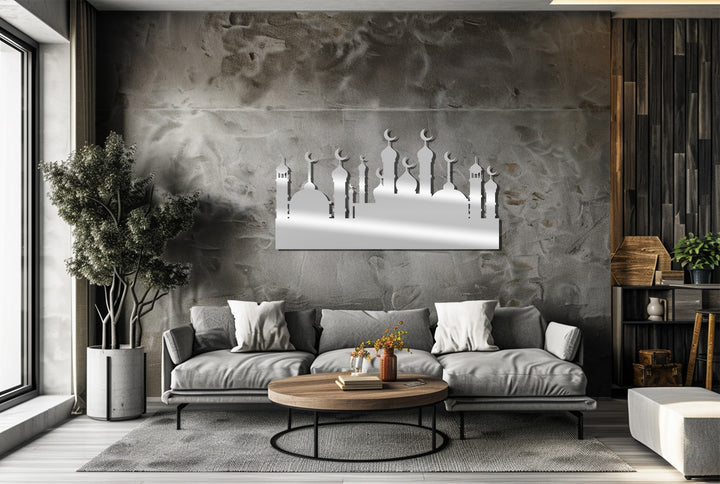 Muslim home metal wall art skyline