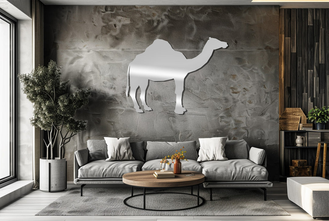 Black camel wall hanging for bohemian and rustic interiors