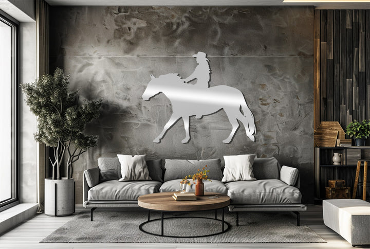 Western horse metal wall art silhouette