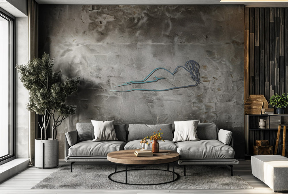 Modern female line art wall decoration