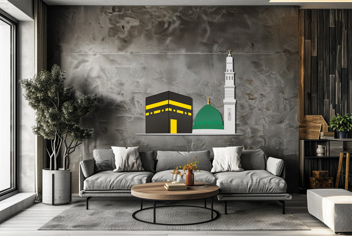Kaaba Madinah mosque wall art design