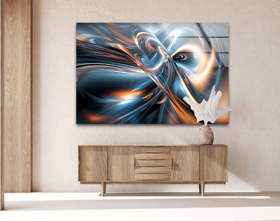 AeroSpark Fusion Helix – دوامة معدنية عالية الطاقة اللوحات الزجاجية الجدارية