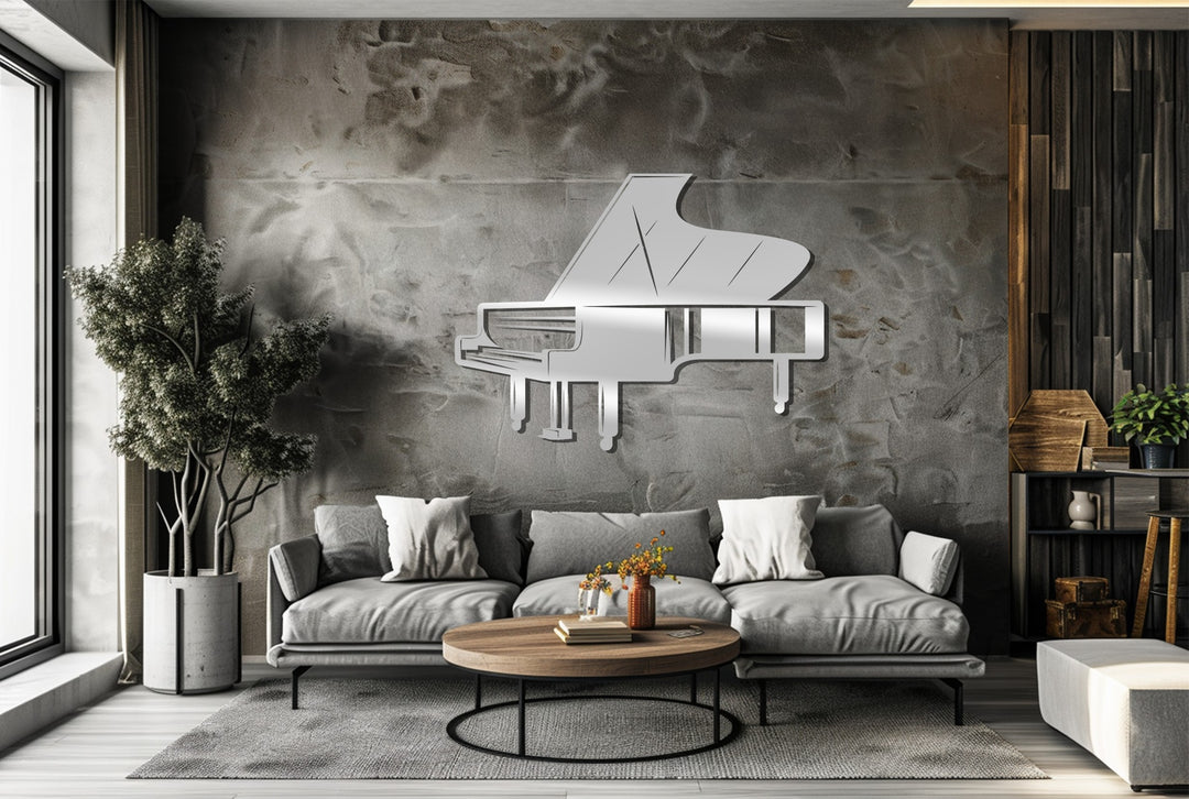 Grand Piano – Elegant Music-Inspired Metal Wall Art