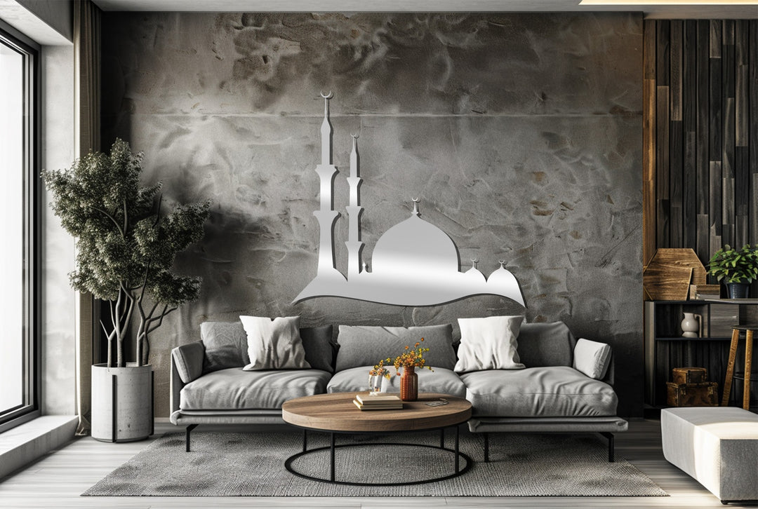Mosque dome and minaret wall decor