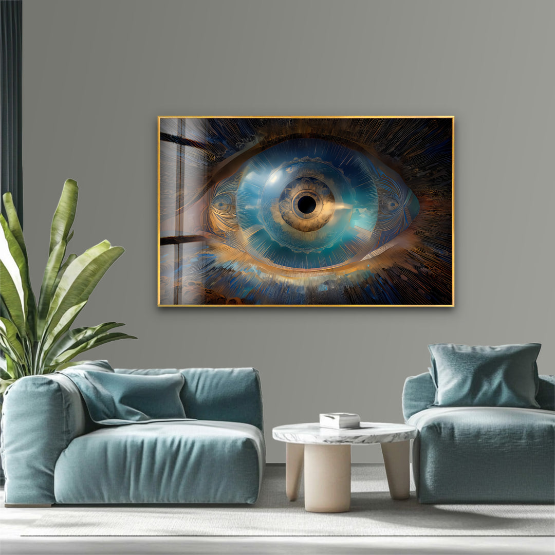 Eye of the Infinite – Surreal Visionary Glass Wall Art