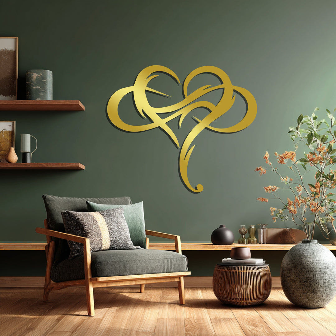 Tribal Heart – Modern Metal Wall Art