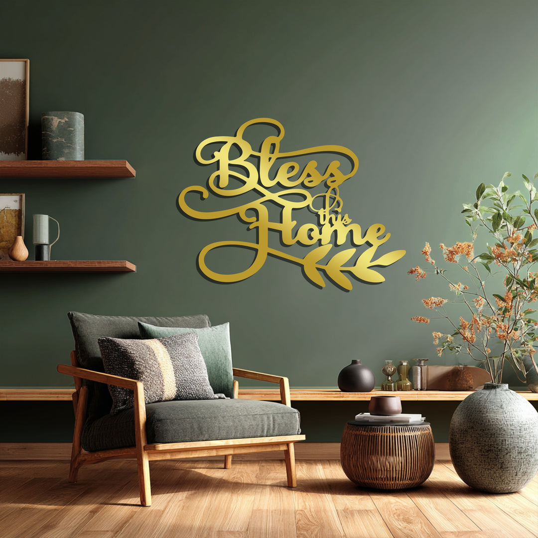 Bless This Home – Inspirational Metal Wall Art