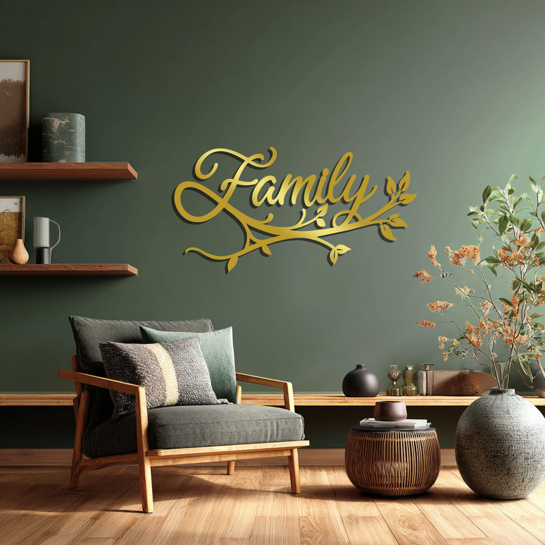 Family Branch Metal Wall Art – Elegant Symbol of Love and Togetherness