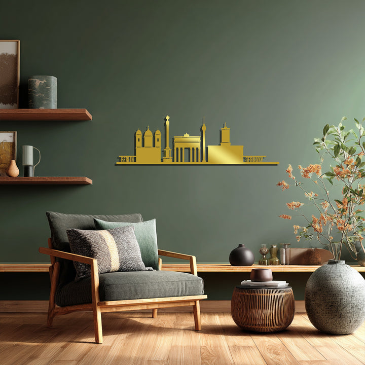 Urban Berlin metal wall art horizontal