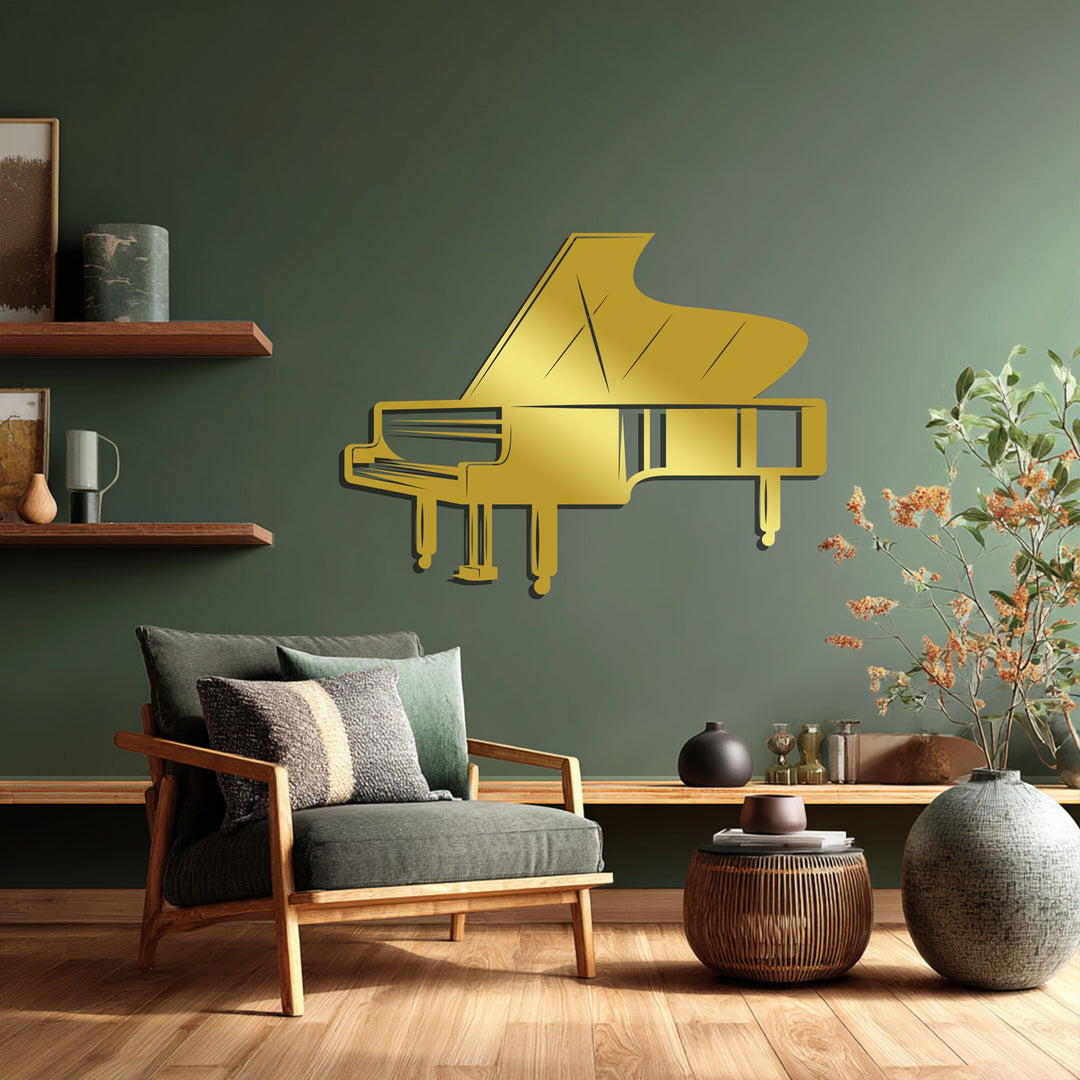Grand Piano – Elegant Music-Inspired Metal Wall Art