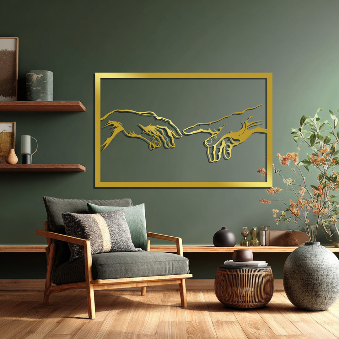 Creation Hands Metal Wall Art – Inspired Sacred Design