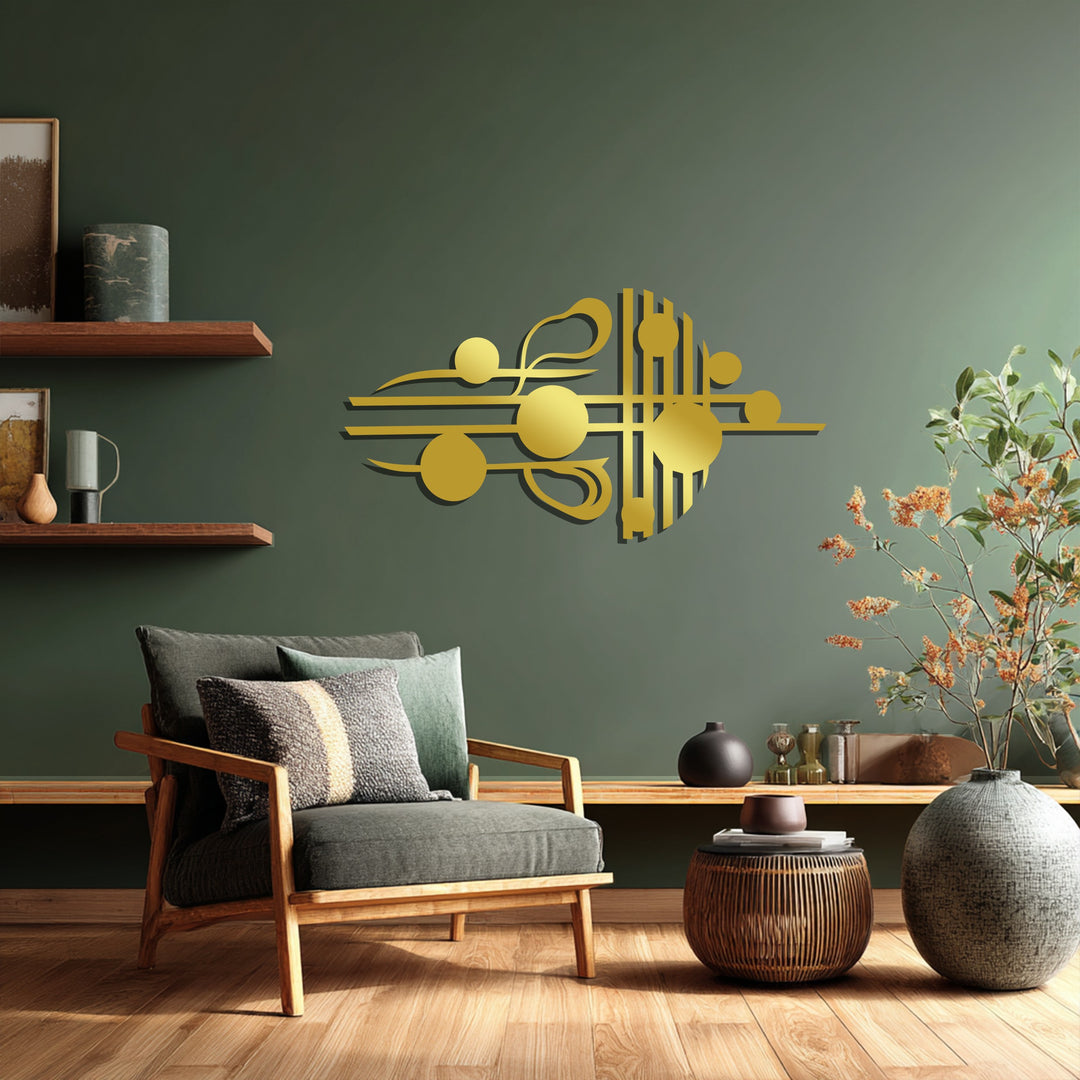 Musical Notes Metal Wall Art – Modern Black Music Decor