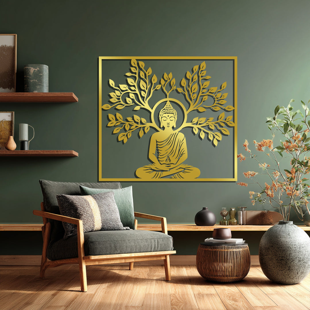 Buddha Serenity – Sacred Meditation Metal Wall Art