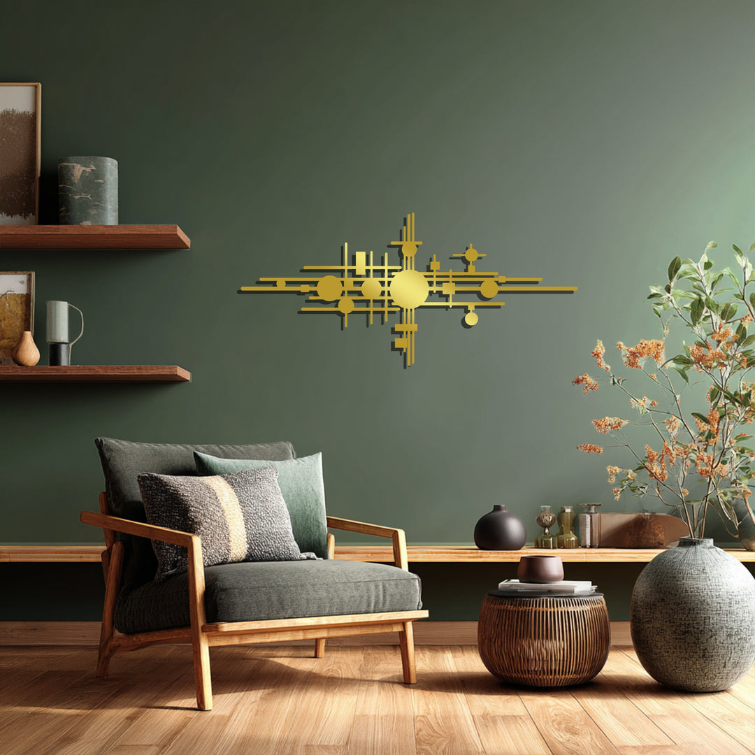 Geometric Balance – Abstract Metal Wall Art