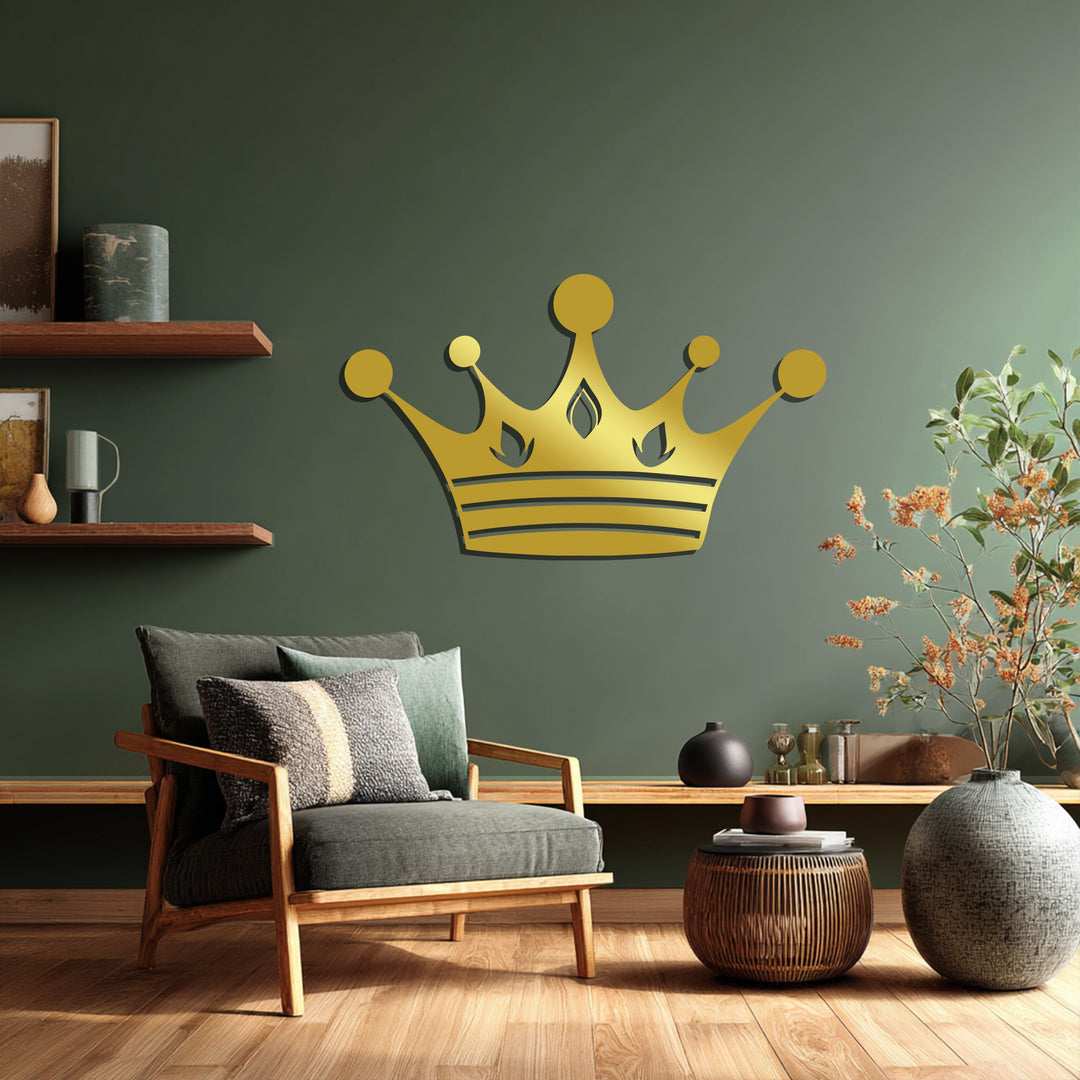 Crown Silhouette – Regal Metal Wall Art