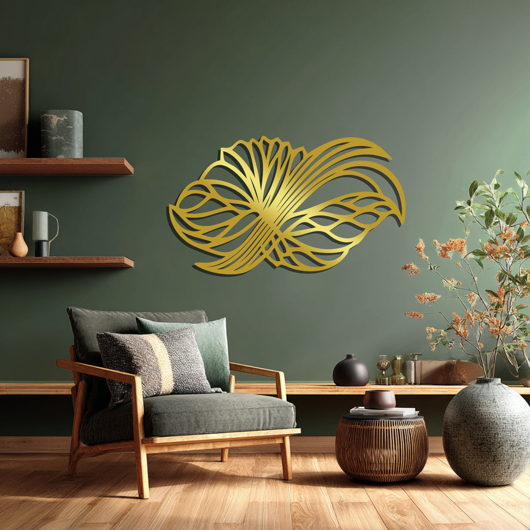 Abstract Floral Wings – Modern Metal Wall Art