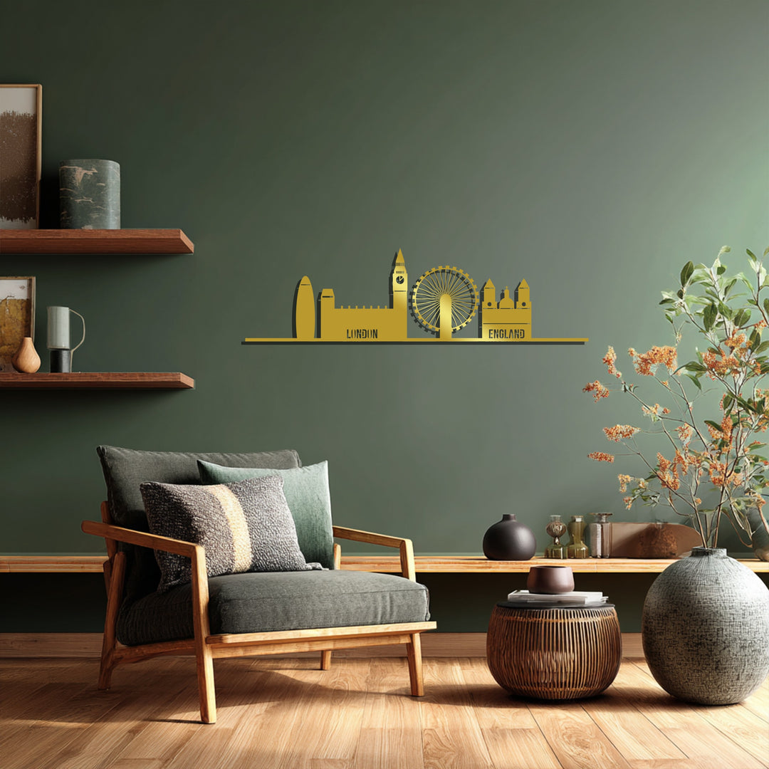 Urban London metal wall art horizontal