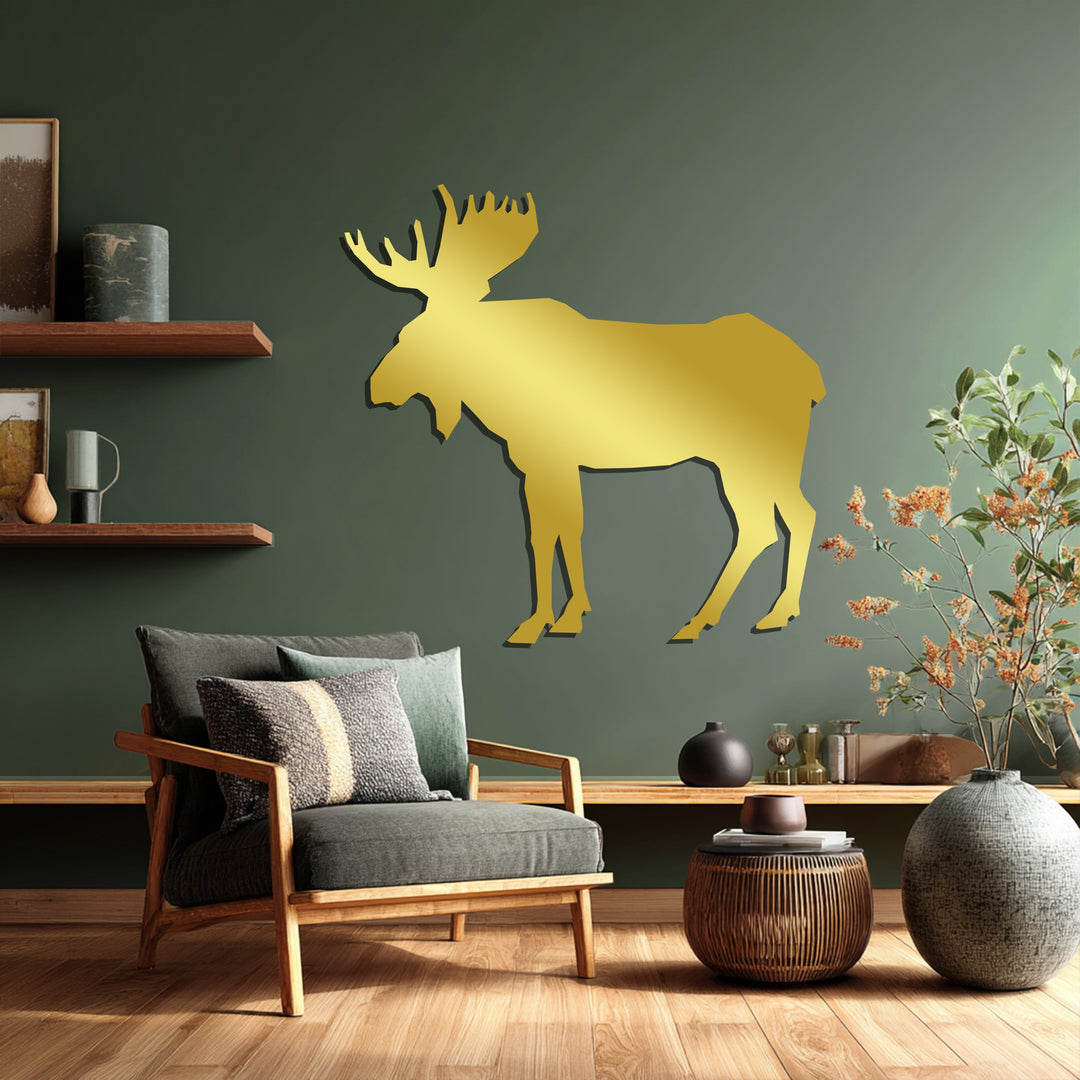 Moose Silhouette – Rustic Wilderness Metal Wall Art