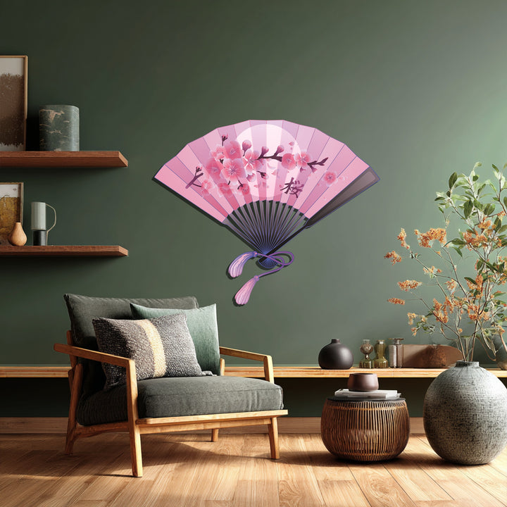 pink blossom metal wall art