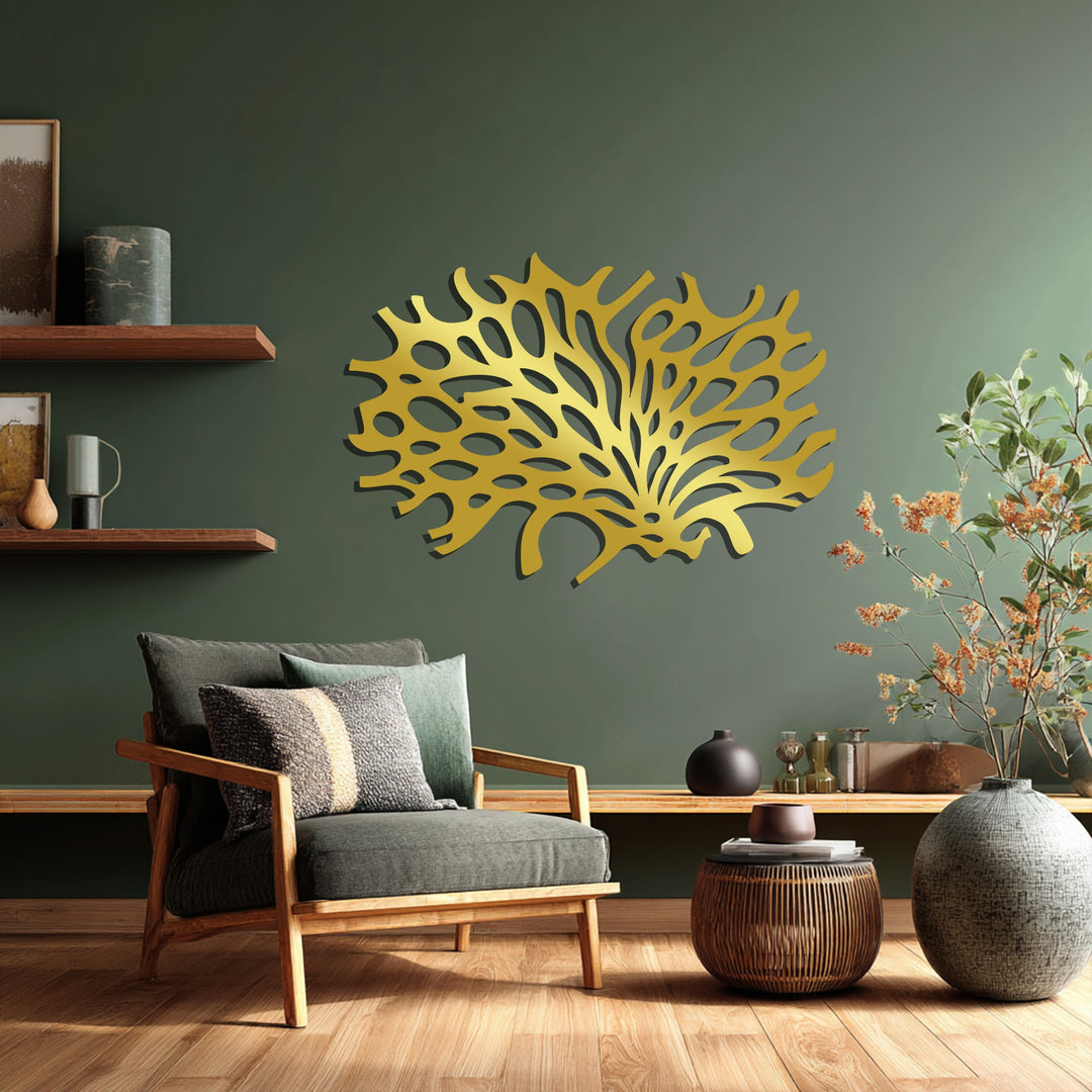 Organic Coral Metal Wall Art – Modern Abstract Nature-Inspired Décor