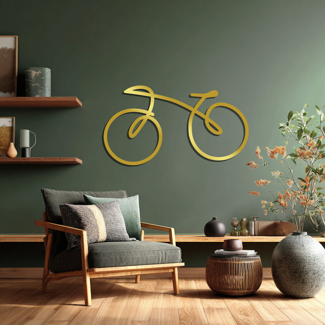 Minimal Bicycle – Modern Metal Wall Art
