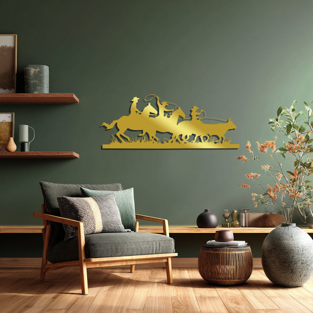 Rustic cowboy wall art for ranch and farmhouse décor