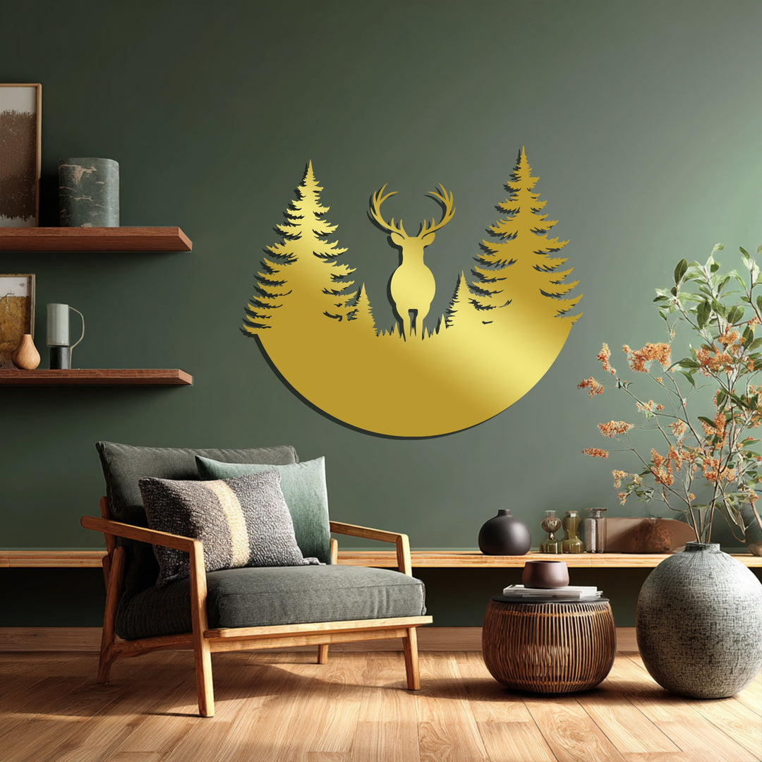 Nature-inspired wildlife metal wall sculpture