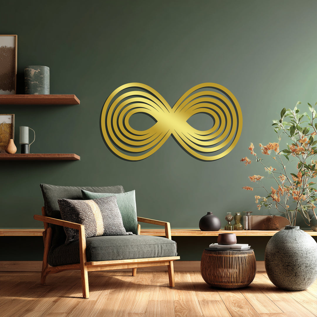 Infinity Loop Metal Wall Art – Modern Abstract Symbol