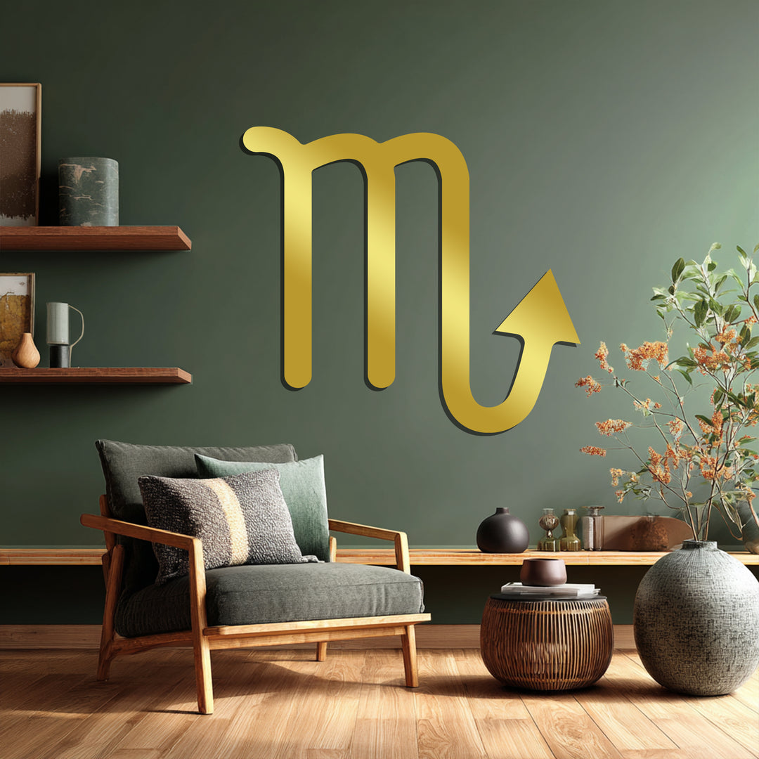 Scorpio Zodiac Symbol – Astrology Metal Wall Art