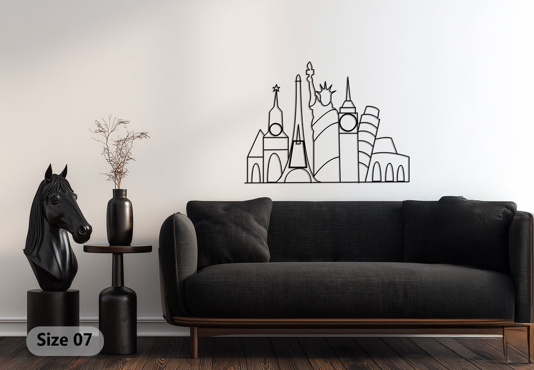 Western-Cowboy-Silhouette – Pferd & Rodeo Metall Wandbilder