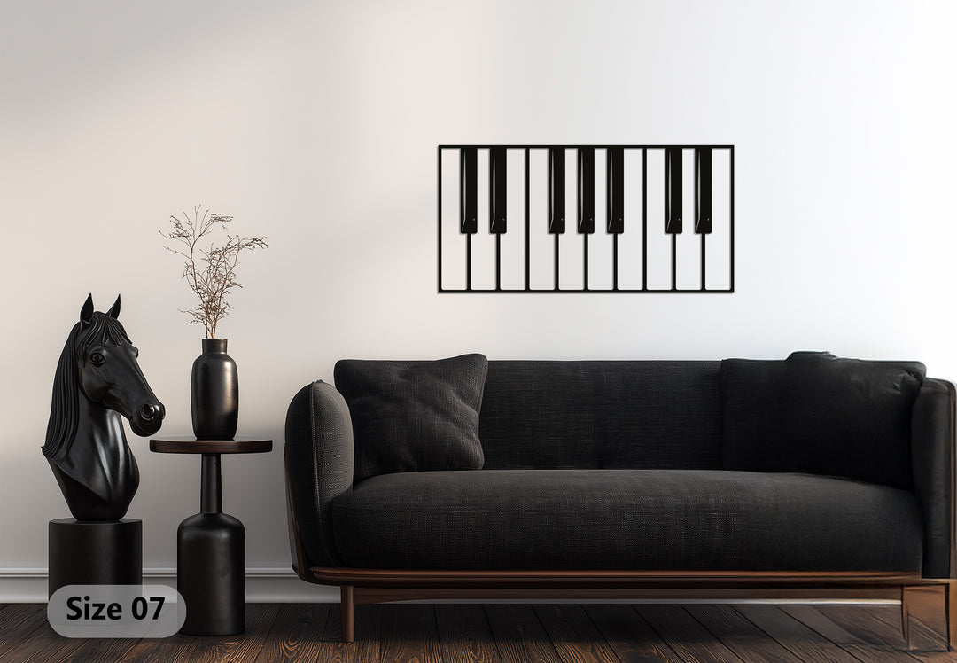 Piano Keys – Modern Music Metal Wall Art