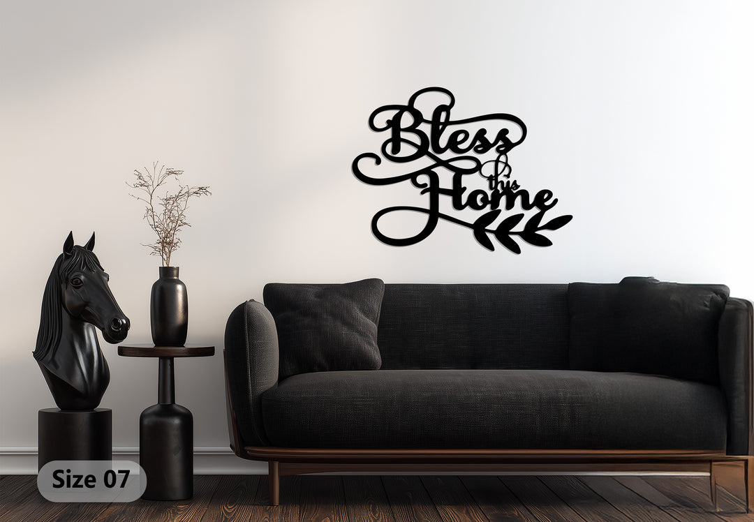 Bless This Home – Inspirational Metal Wall Art