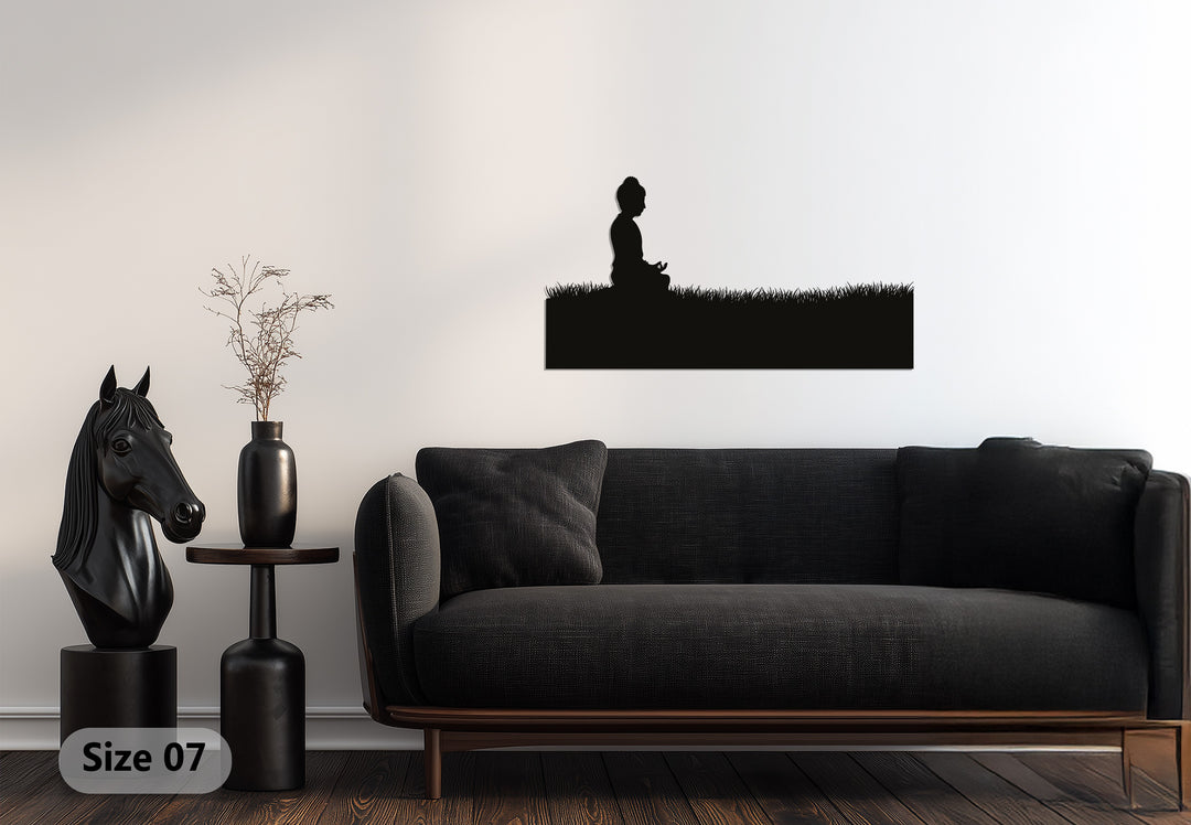 Meditating Buddha – Tranquil Zen Metal Wall Art