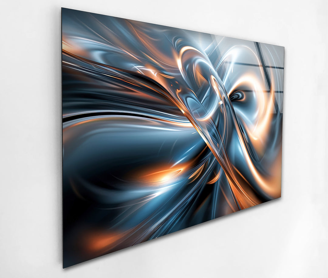 AeroSpark Fusion Helix – دوامة معدنية عالية الطاقة اللوحات الزجاجية الجدارية