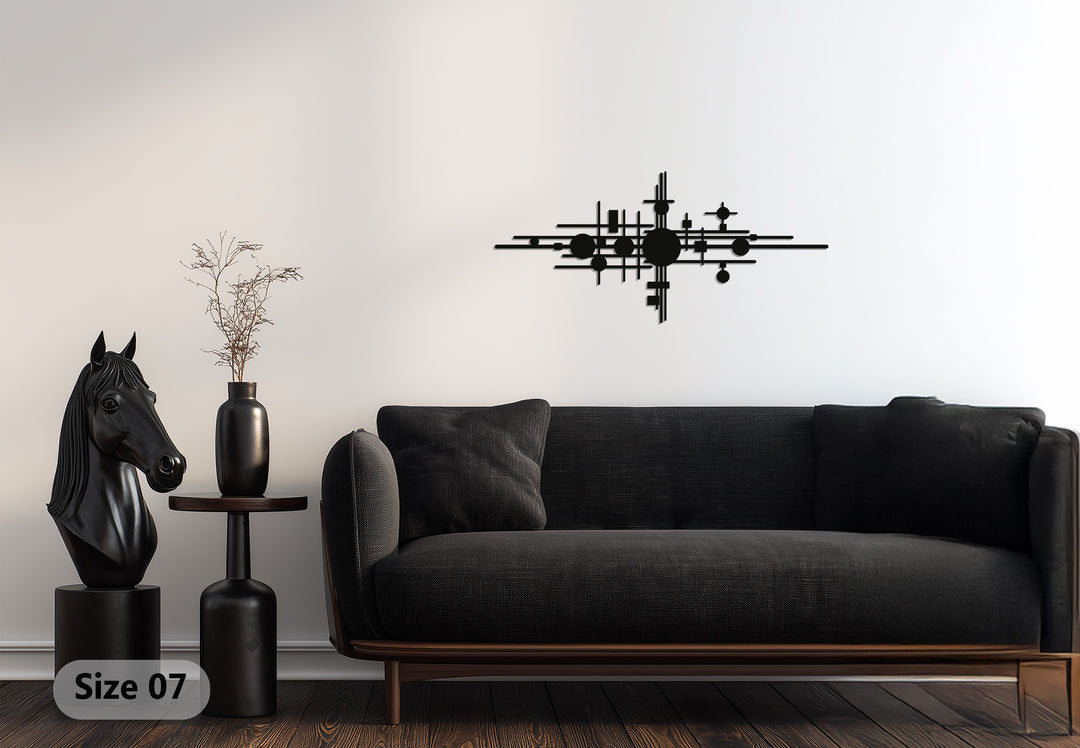 Geometric Balance – Abstract Metal Wall Art
