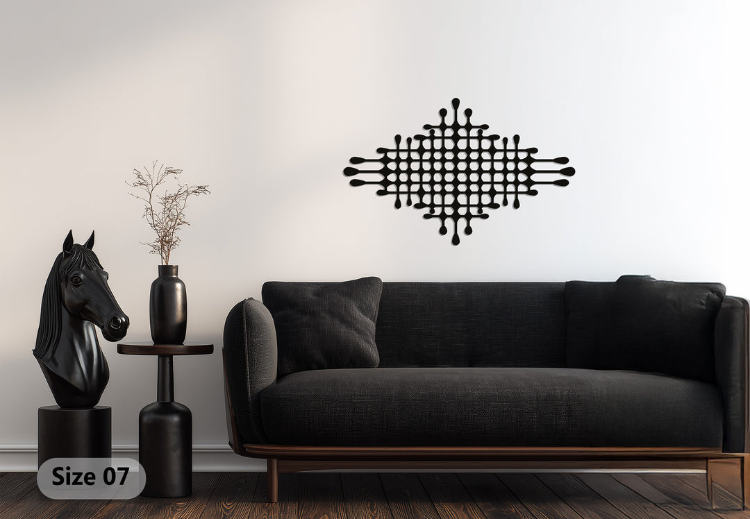 Geometric Fusion – Modern Abstract Metal Wall Art
