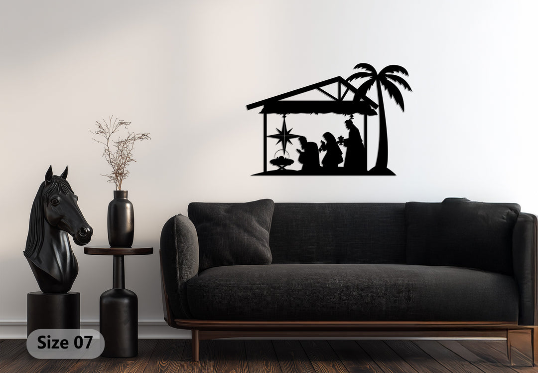 Belén de Nochebuena – Navidad Decoración De Pared Metal