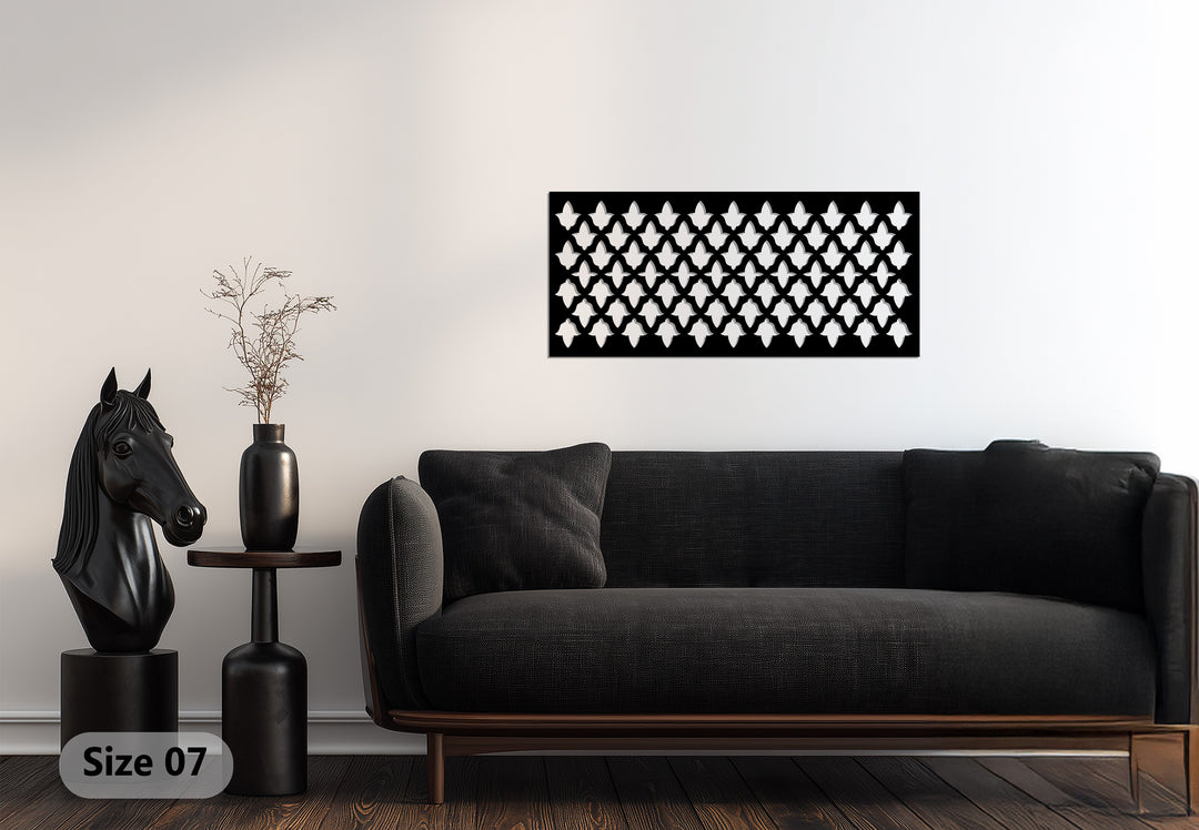 نمط التناغم - هندسي حديث فن جداري معدني لوحة