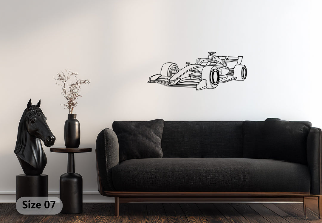 السرعة الهوائية – الفورمولا واحد الحديثة فن جداري معدني