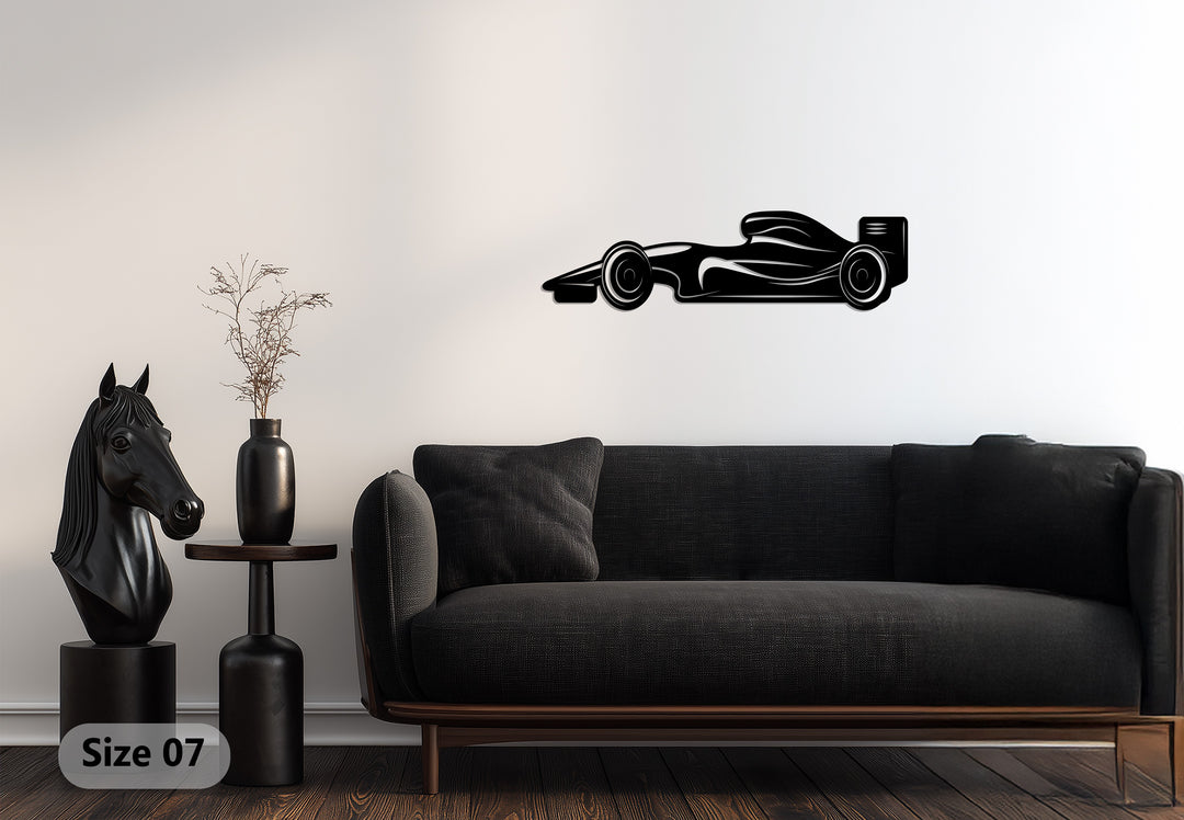 فيلوسيتي درايف - سيارة سباق فورمولا فن جداري معدني