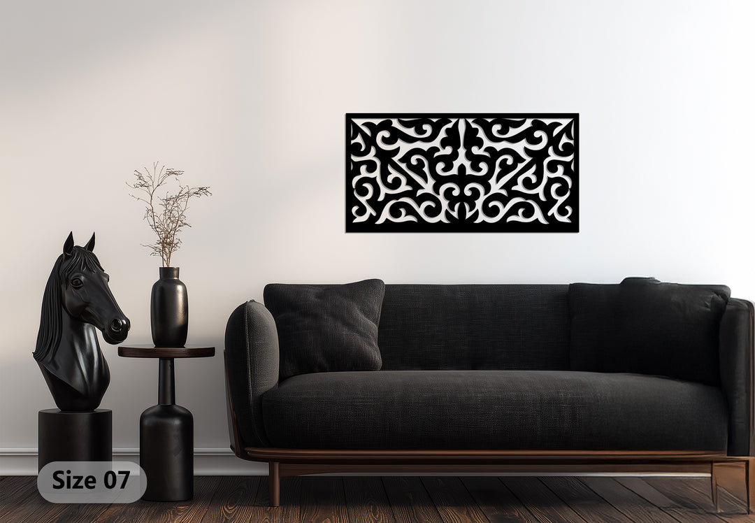 تناغم مهيب – زخرفي فن جداري معدني لوحة