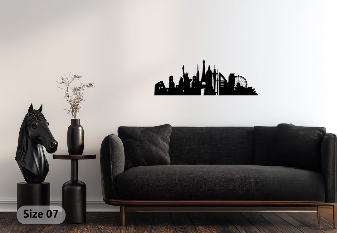 Western-Cowboy-Silhouette – Pferd & Rodeo Metall Wandbilder