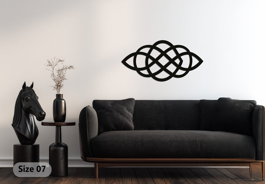 Celtic Knot Harmony – Geometric Metal Wall Art