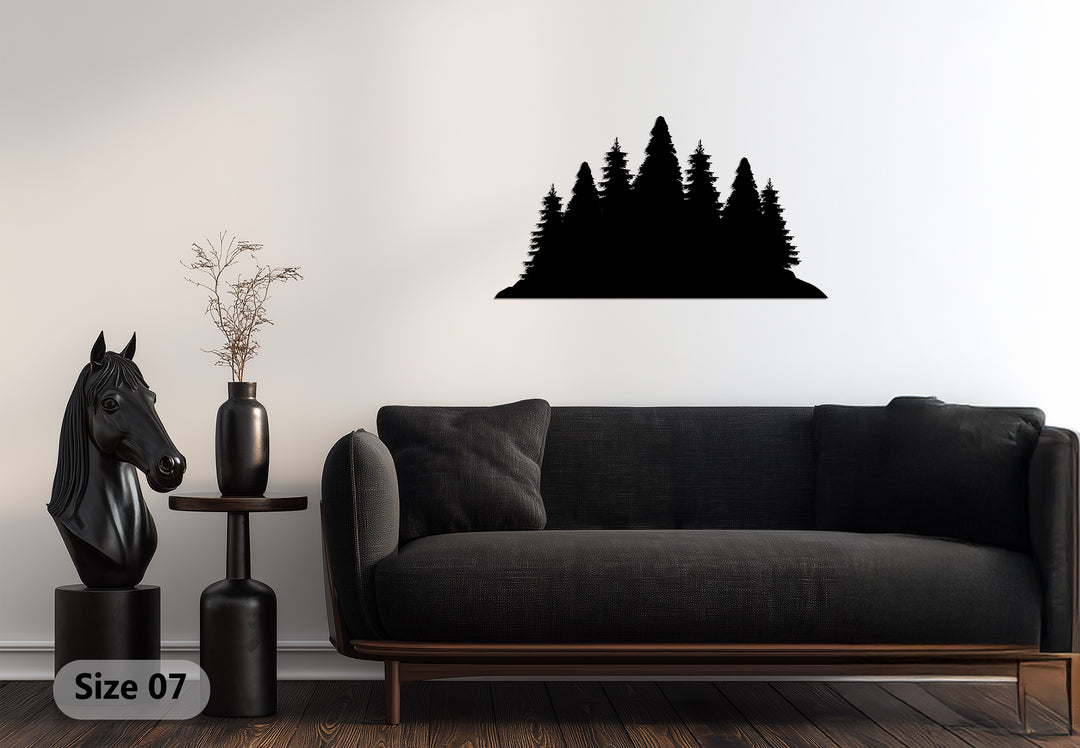 Forest Silhouette – Nature Inspired Metal Wall Art