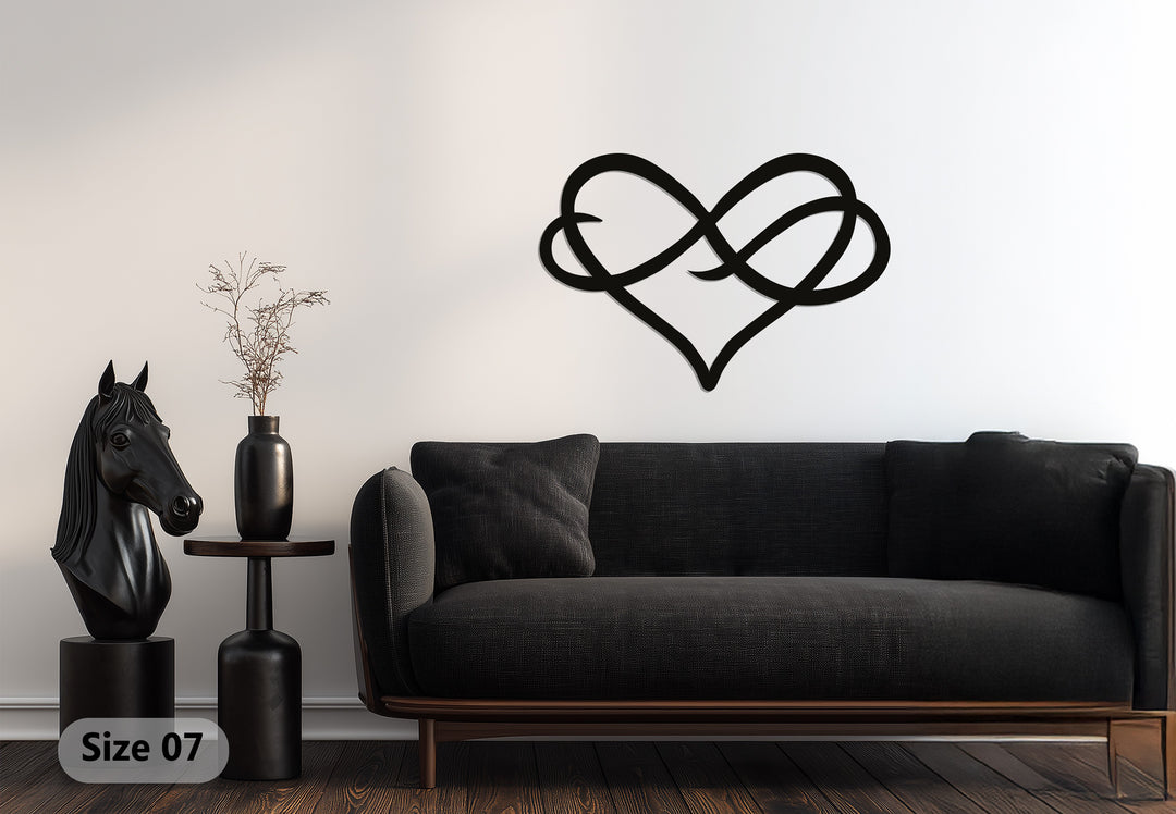 Infinity Heart – Modern Love Metal Wall Art