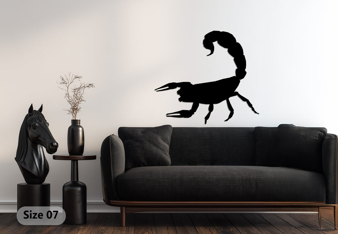 Scorpion Silhouette – Bold Metal Wall Art